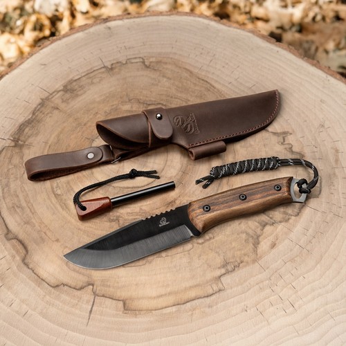 Coltello bushcraft acciaio - in,