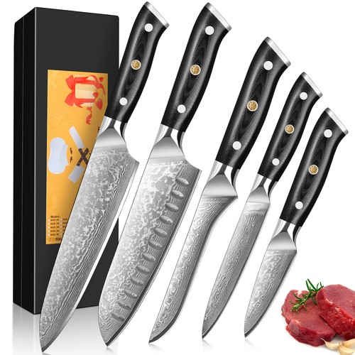 Coltello cucina damascato - cucina,